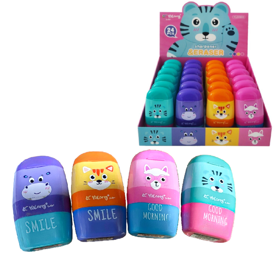 OŠTRILO I GUMICA ZA BRISANJE ANIMAL MESSAGE DISPLAY