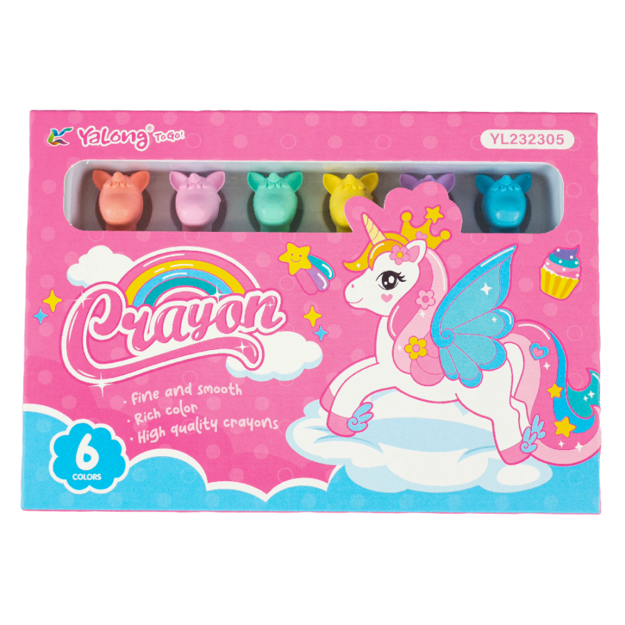 VOŠTANE BOJICE 6/1 PASTEL UNICORN SHAPE