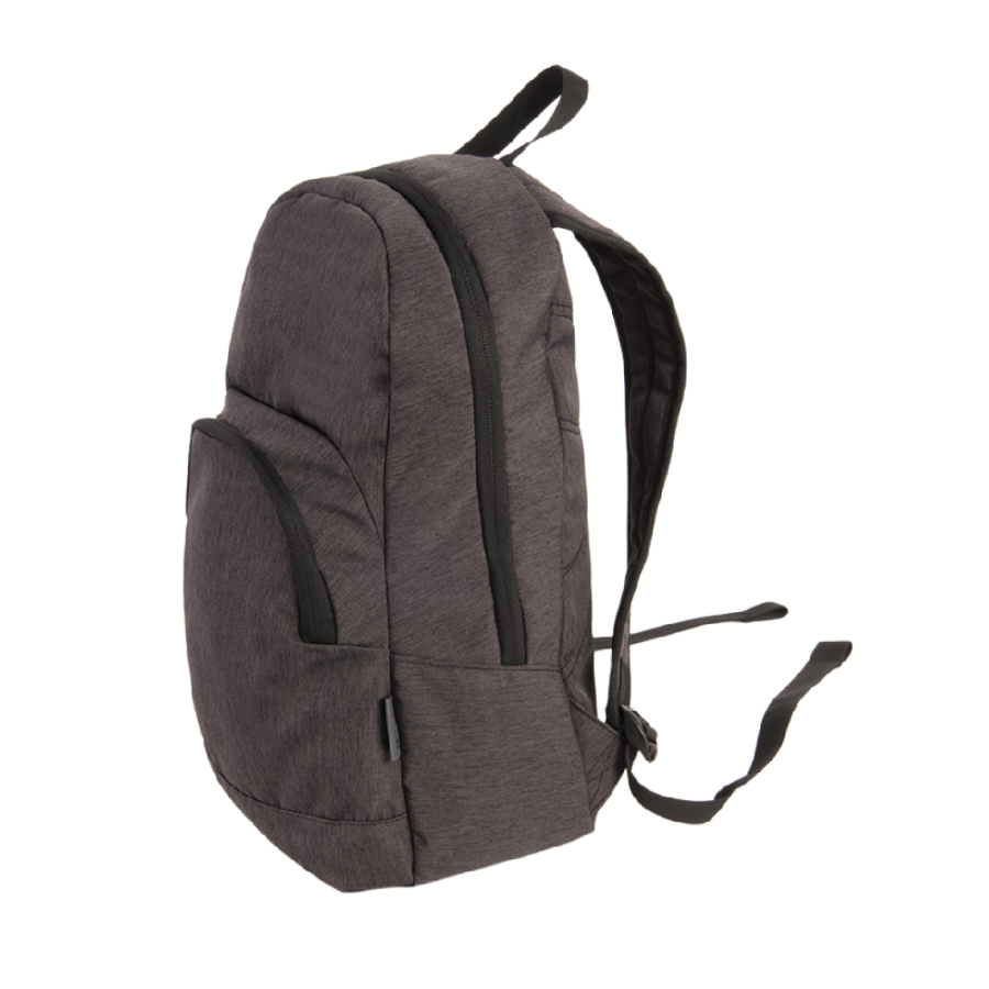 ŠKOLSK RUKSAK TEEN UNISEX SOLO GRAY BLACK ZIP PULSE