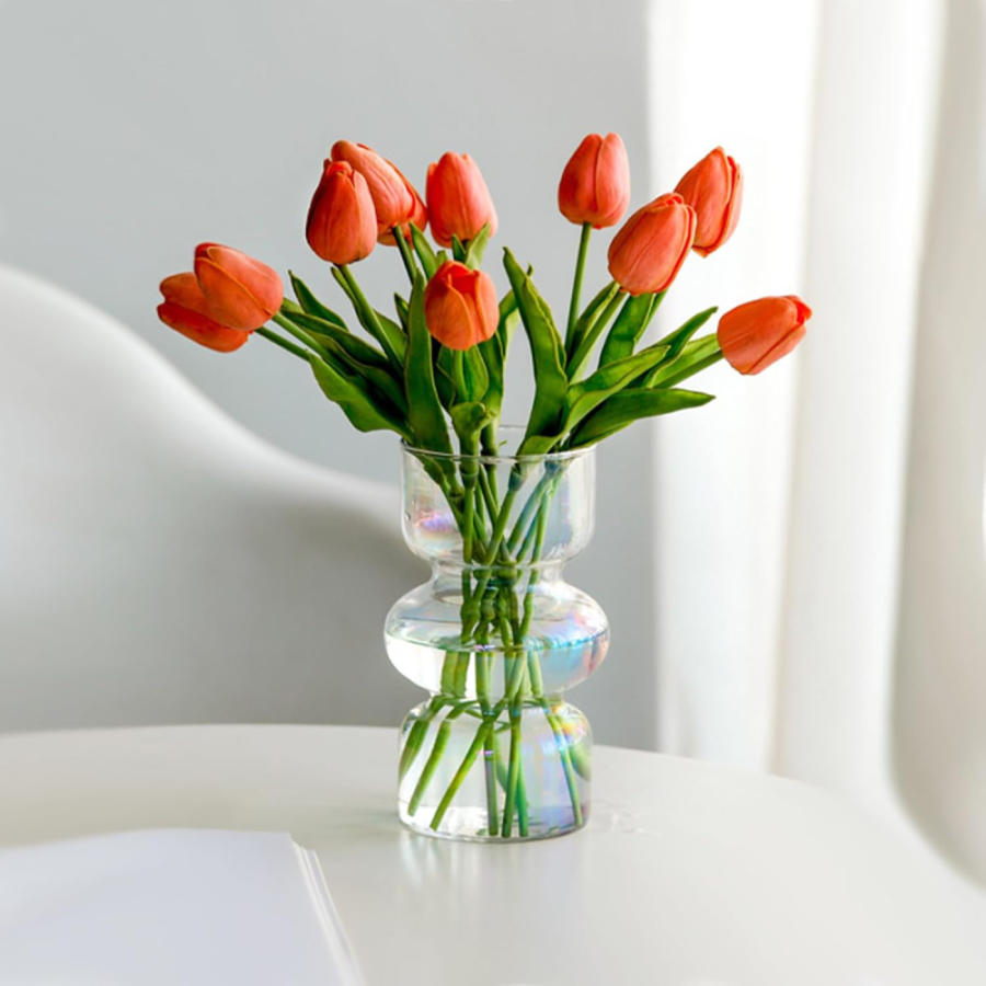 SATKLENA VAZA FI9CM H-19CM TRANS. PERLA