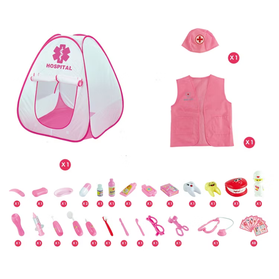 IGRAČKA DOKTORSKI SET PINK MEDICAL TENT BATT