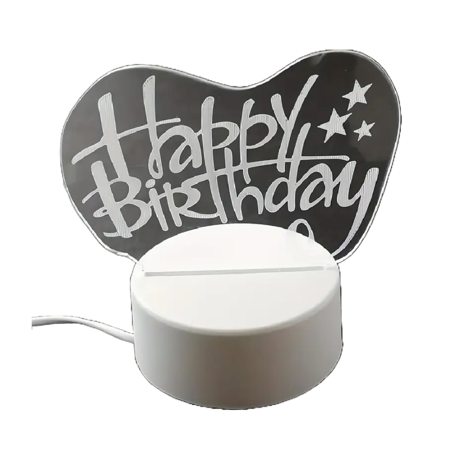 DEKORACIJA LED 17X13CM SRETAN ROĐENDAN