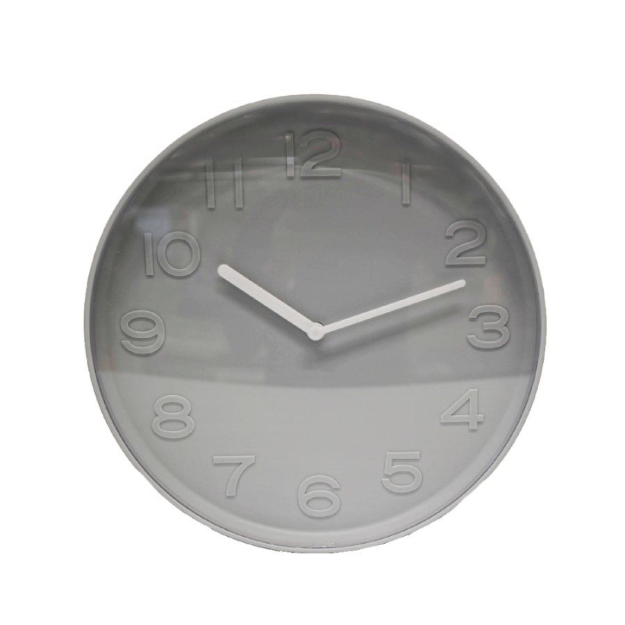 ZIDNI SAT FI25CM PVC BEŽ/SIVI