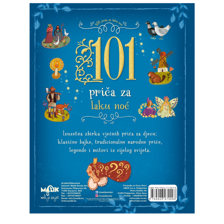 DJEČIJA KNJIGA 101 PRIČA ZA LAKU NOĆ