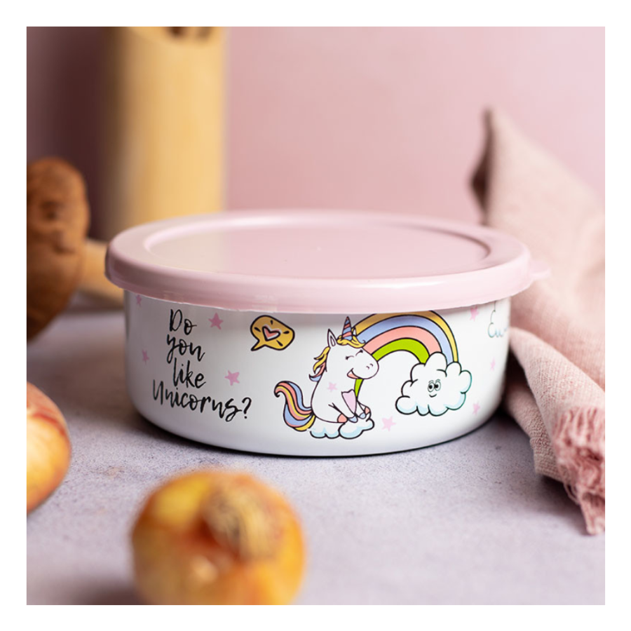 ZDJELA 14CM SA PL. POKLOPCEM VIŠENAMJENSKA CIL.UNICORNS