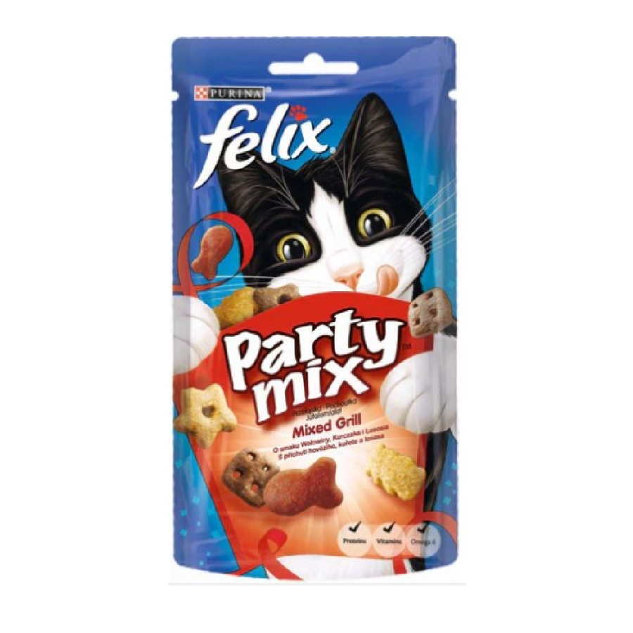 FELIX PARTY MIX MIXED GRILL POSLASTICE ZA MAČKE 60G