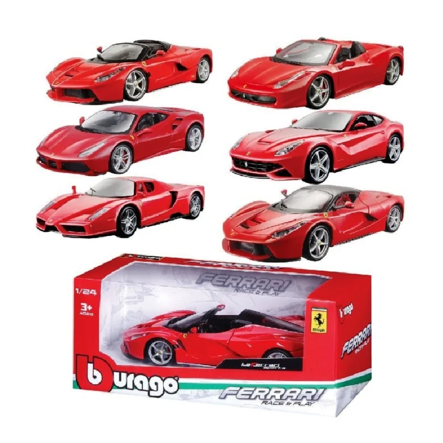 BBURAGO AUTO 1:24 FERRARI RACE AND PLAY