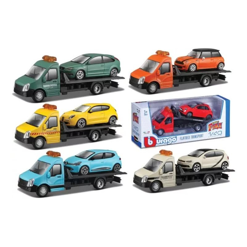 BBURAGO KAMION SA AUTIĆEM 1:43 STREET FIRE