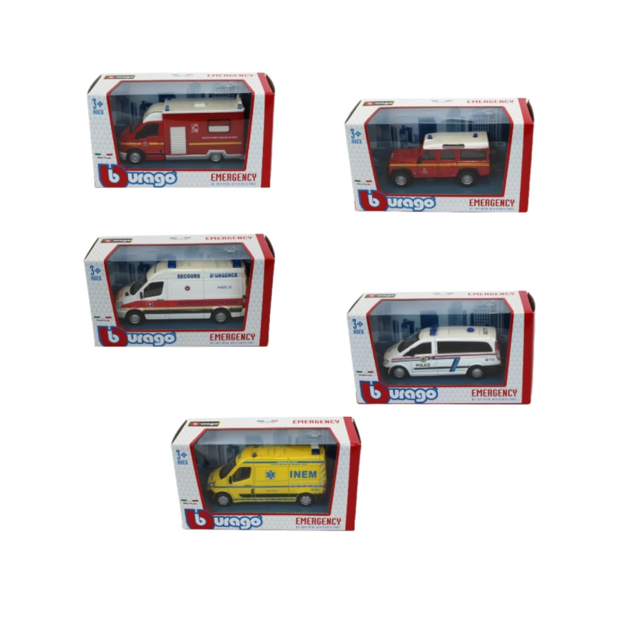BBURAGO VOZILO 1:50 EMERGENCY FORCE
