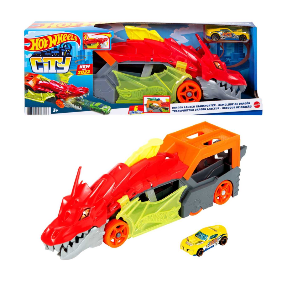 HOT WHEELS PISTA SA ISPALJIVAČEM DRAGON LAUNCH TRANSPORTER HW