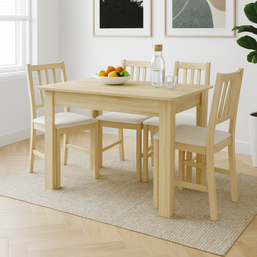 TRPEZARIJSKI STO MADRID 74X120-160X70CM SONOMA