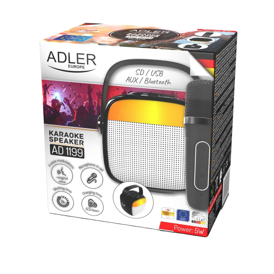 ADLER KARAOKE 5W AD 1199B SA MIKROFONOM
