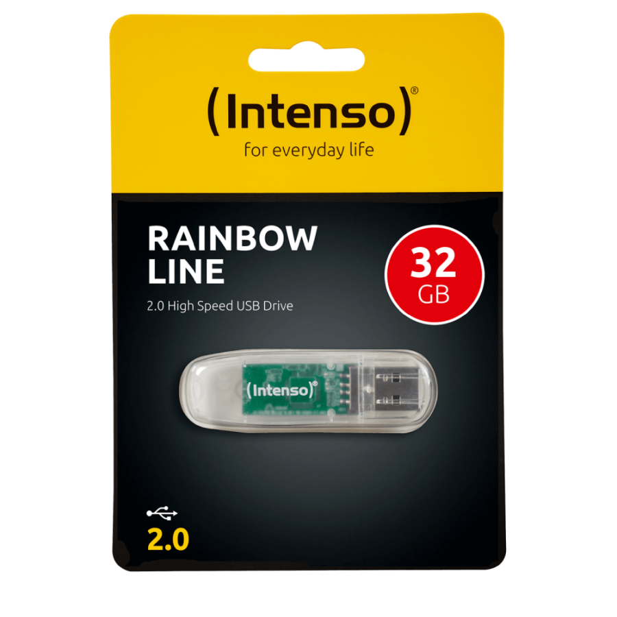 USB STICK 32GB 2.0 INTENSO RAINBOW LIN