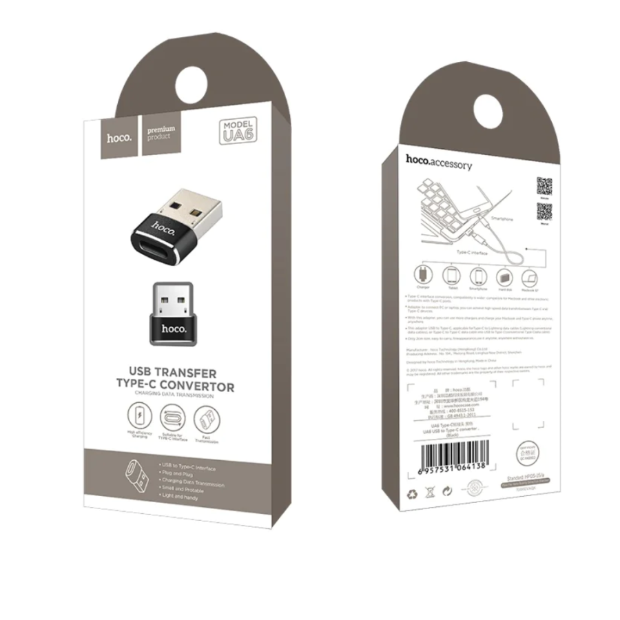ADAPTER HOCO UA6 USB NA TYPE C