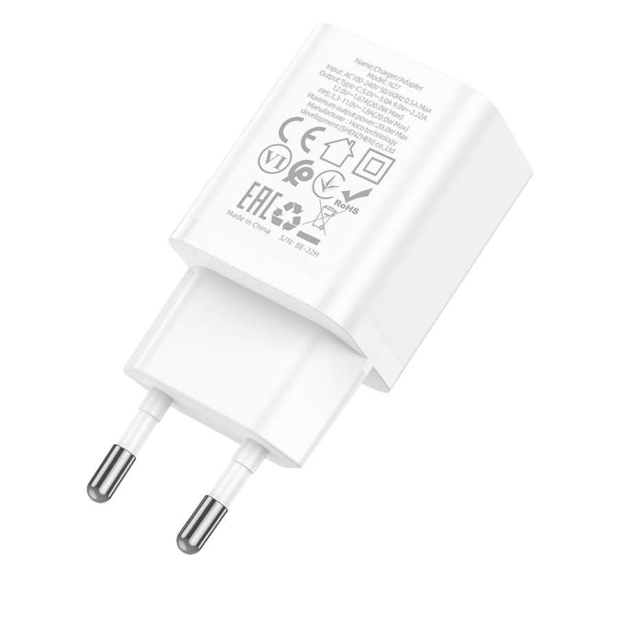 HOCO PUNJAČ ZA MOBITEL TYPE-C 20W