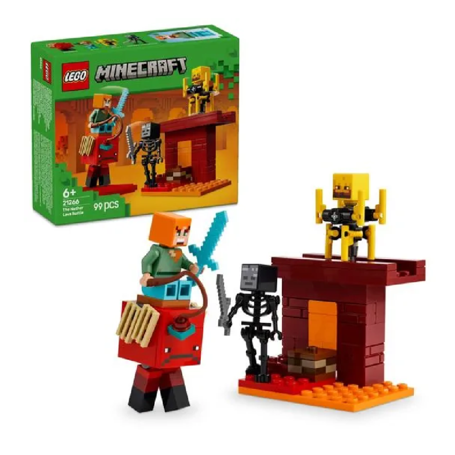 LEGO KOCKE BITKA UZ LAVU NETHERA MINECRAFT 21266