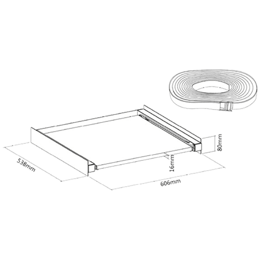 POSTOLJE ZA POSTAVLJANJE SUŠILICE NA MAŠINU ZA VEŠ TOWER PRO