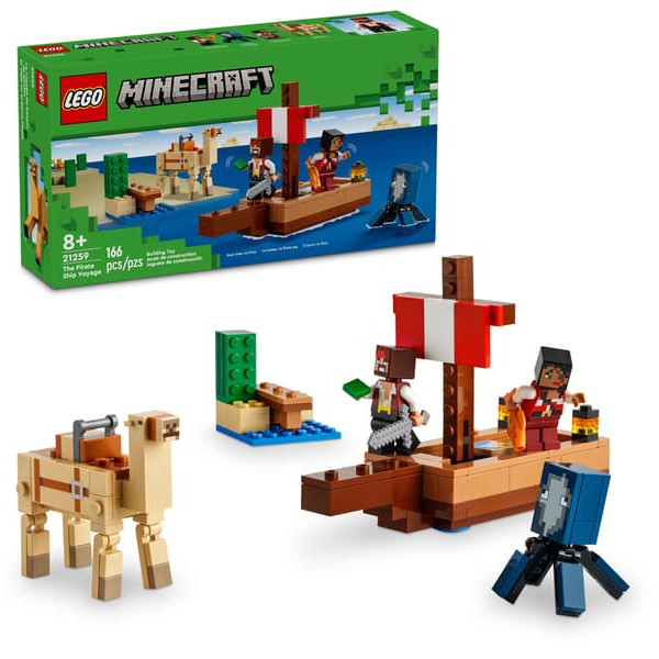 LEGO KOCKE  PUTOVANJE NA GUSARSKOM BRODU MINECRAFT 21259