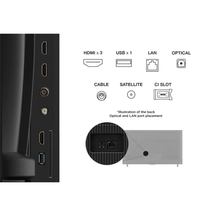 TV LED 65" TCL V6C GOOGLE TV 4K