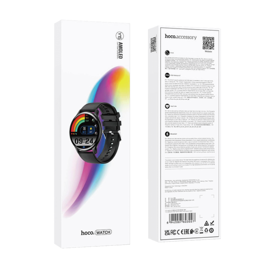 HOCO SAT PAMETNI Y15 CRNI