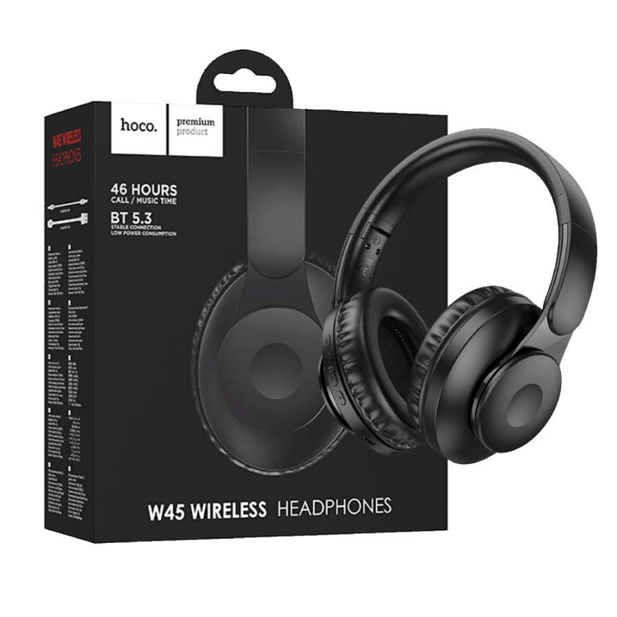 HOCO SLUŠALICE BLUETOOTH W45 ENJOY CRNE