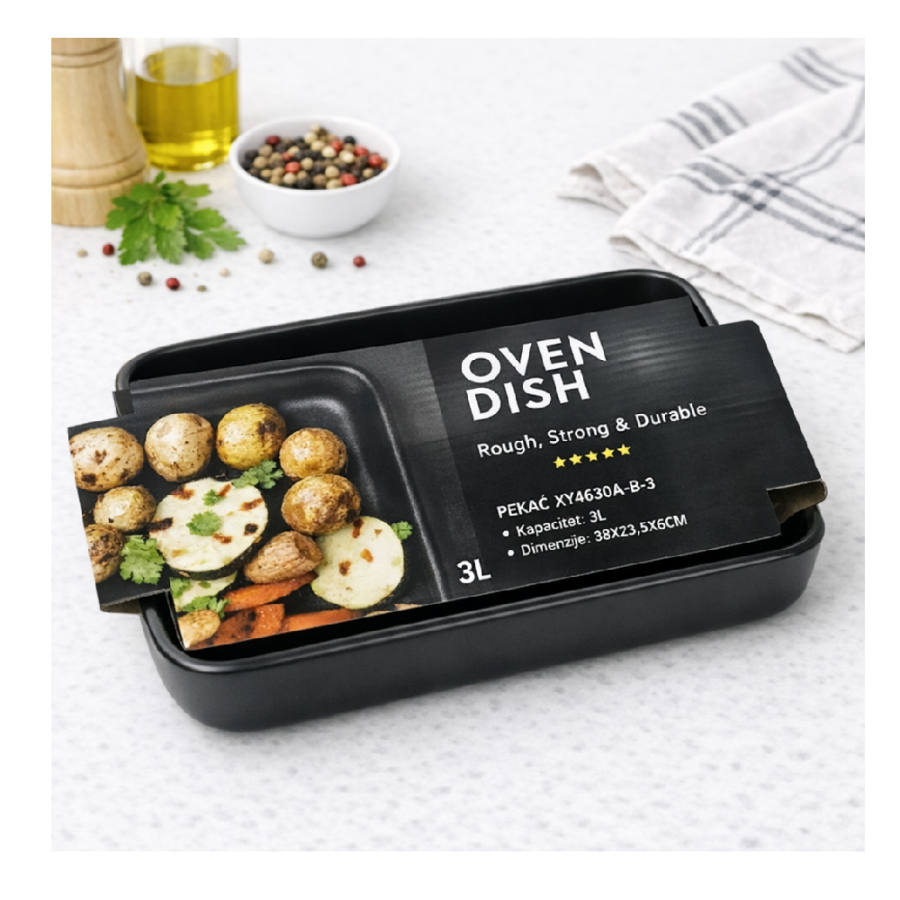 PEKAČ 38X23,5X6CM 3L