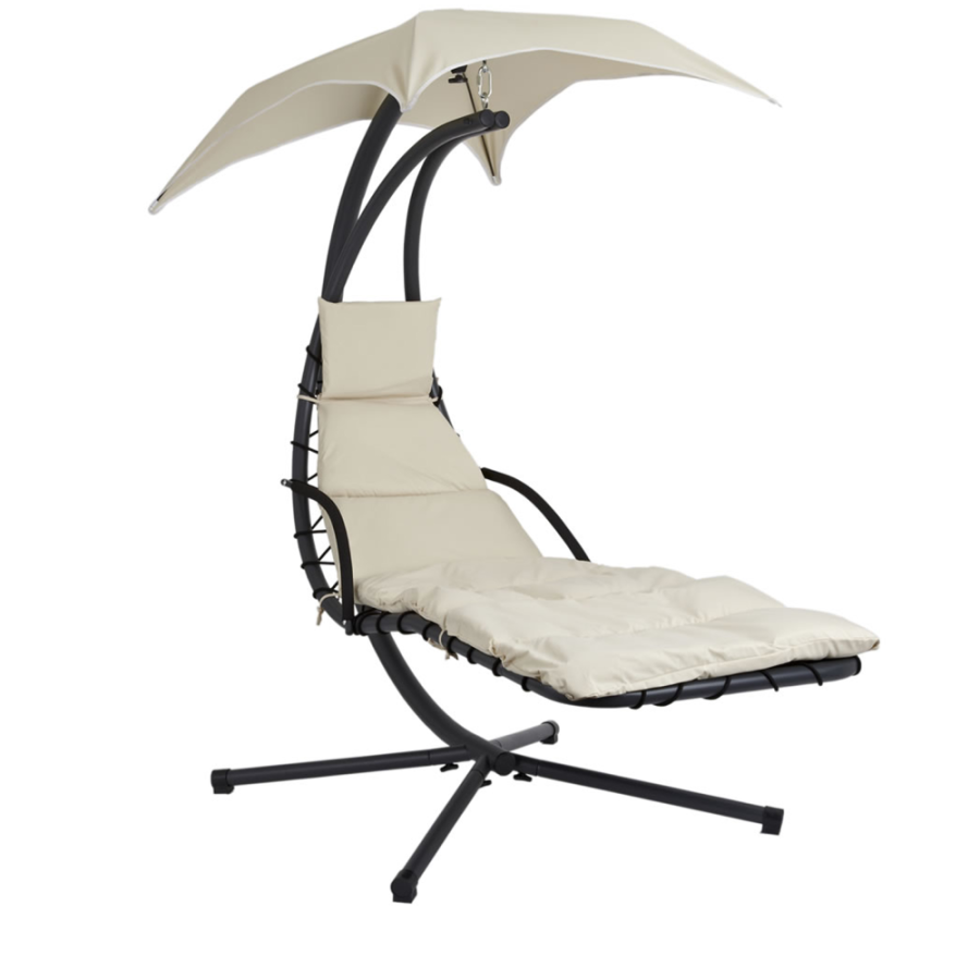 VISEĆA LEŽALJKA SA SJENILOM 200X104X197CM  BEŽ