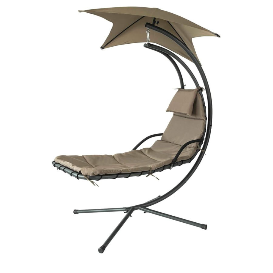 VISEĆA LEŽALJKA SA SJENILOM 200X104X197CM TAUPE