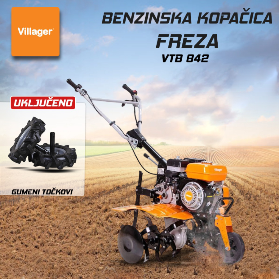 KOPAČICA/FREZA MOTORNA 5,2KW/212CC VTB 842 PRIME VILLAGER 57145