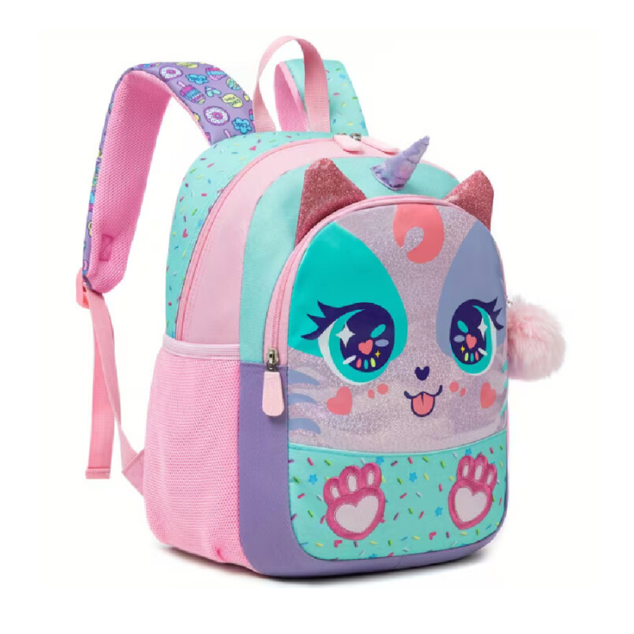 JASMINESTAR RUKSAK ZA OBDANIŠTE GIRL CAT UNICORN PINK TURQUOISE