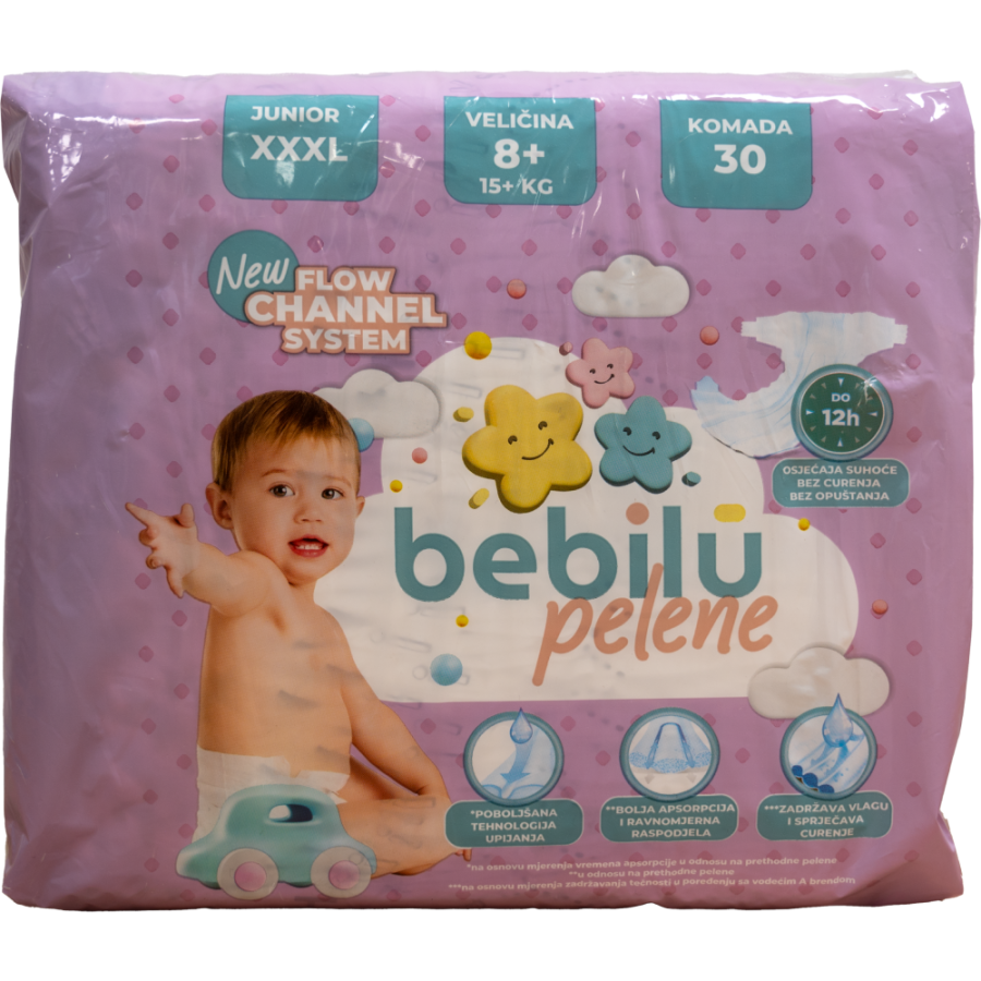 BEBILU PELENE 30 KOMADA 8 JUNIOR, 15 kg+