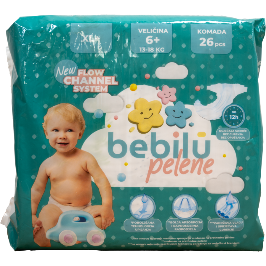 BEBILU PELENE 26 KOMADA 6+ JUNIOR, 13–18 kg