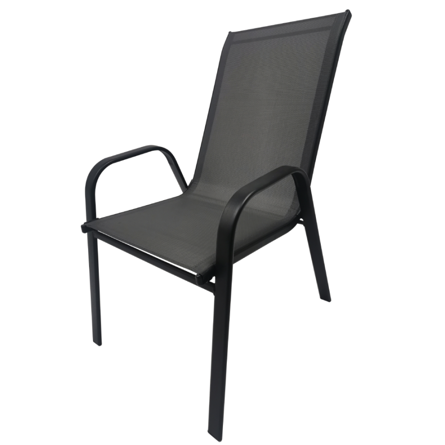 STOLICA ZA VRT 54X70X90CM CRNA ARUBA 164059A