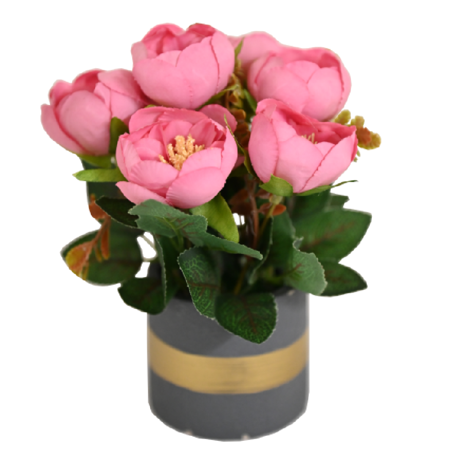 UMJETNO CVIJEĆE U SAKSIJI 17X10CM