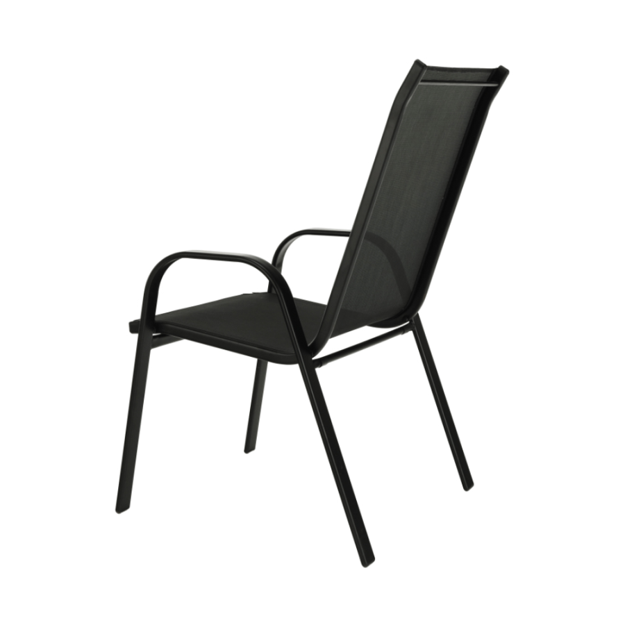 STOLICA ZA VRT 54X70X90CM CRNA ARUBA 164059A