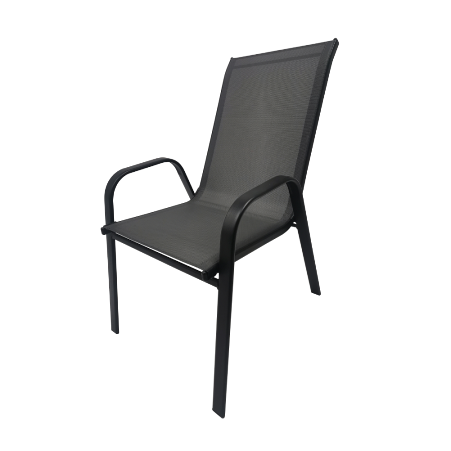 STOLICA ZA VRT 54X70X90CM CRNA ARUBA 164059A