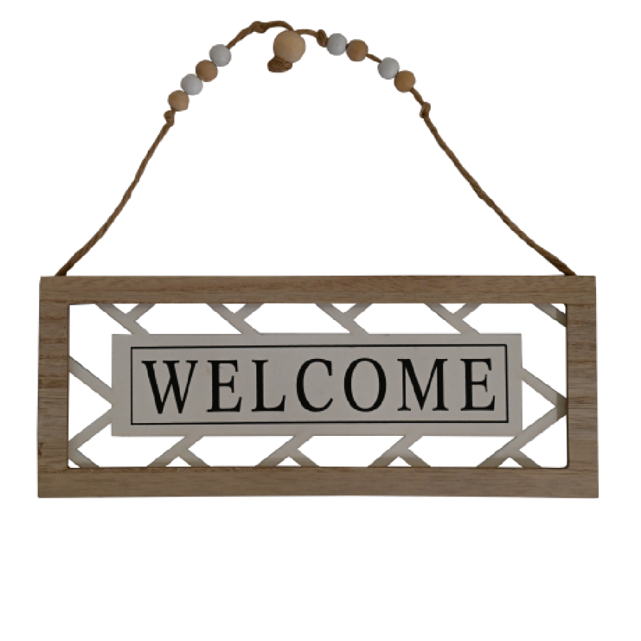 DEKORACIJA VISEĆA DRVENA 26X30CM