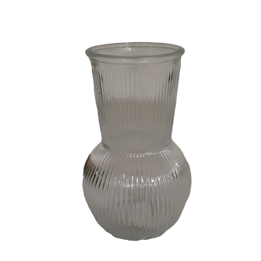 STAKLENA VAZA  FI12CM H- 18CM