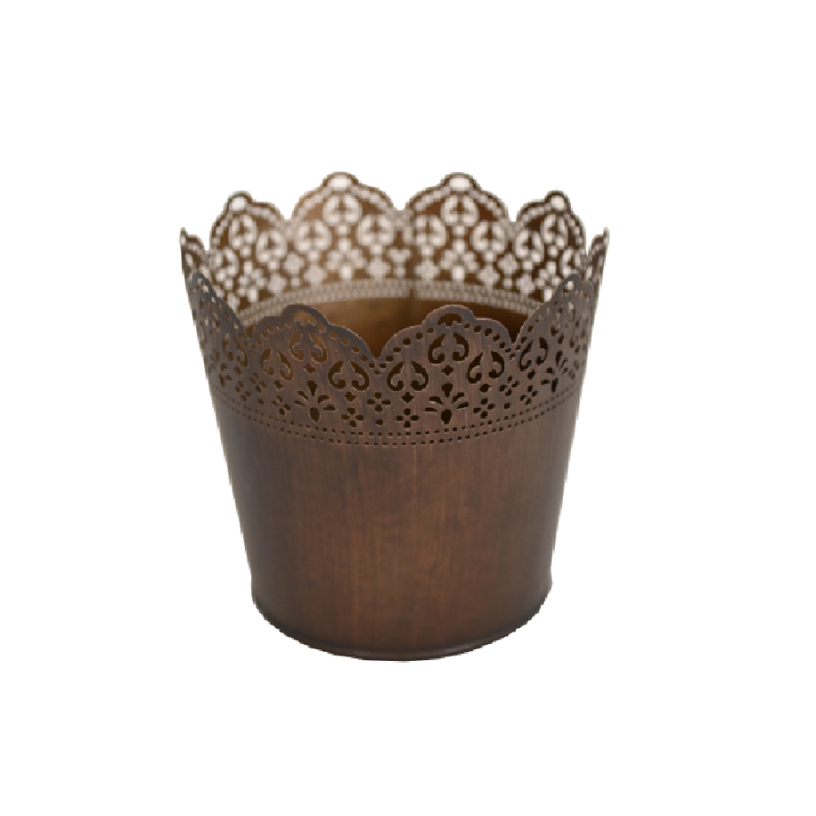 METALNA SAKSIJA  FI14CM H-13CM