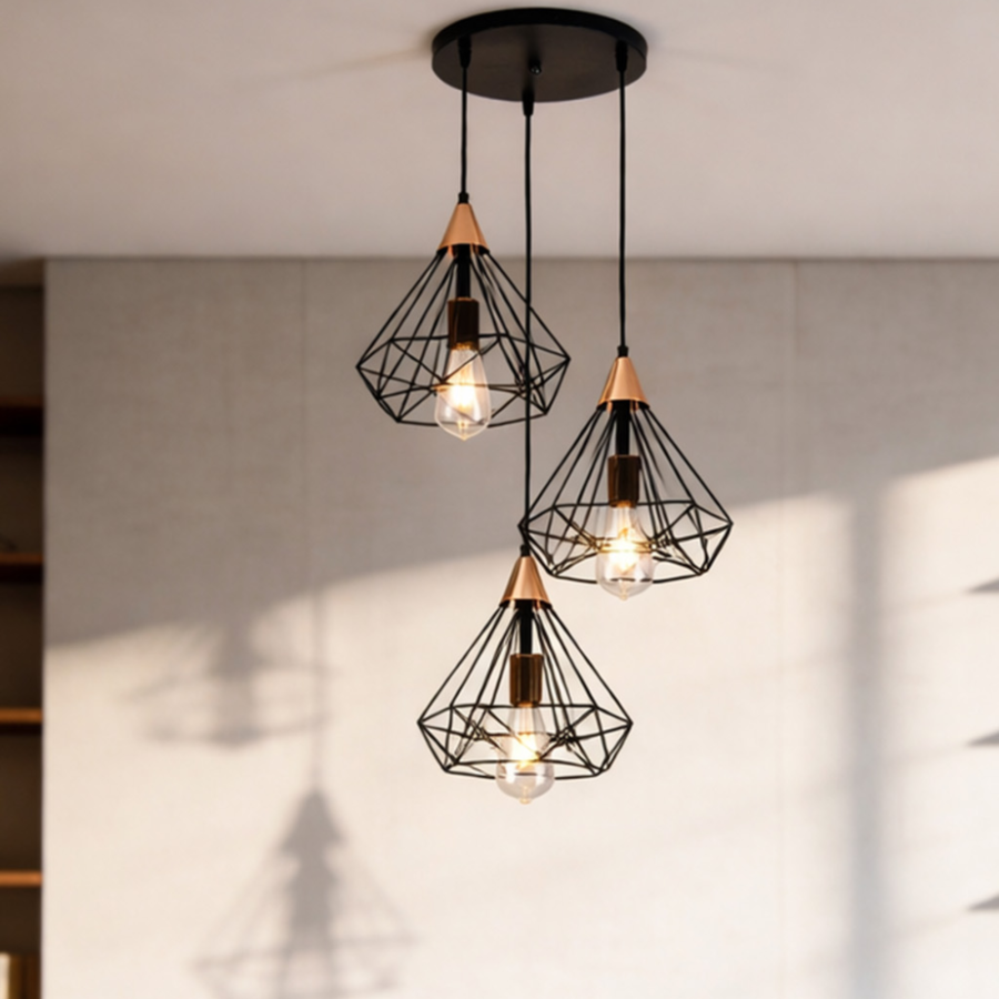 LUSTER 3/1 BAUMAN LUMIA LIGHT LM-4209-3P + SIJALICA