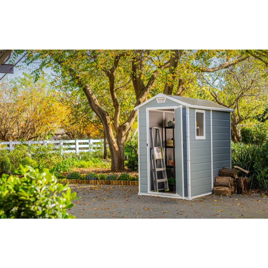 KETER KUĆICA ZA VRT MANOR SIVO BIJELA