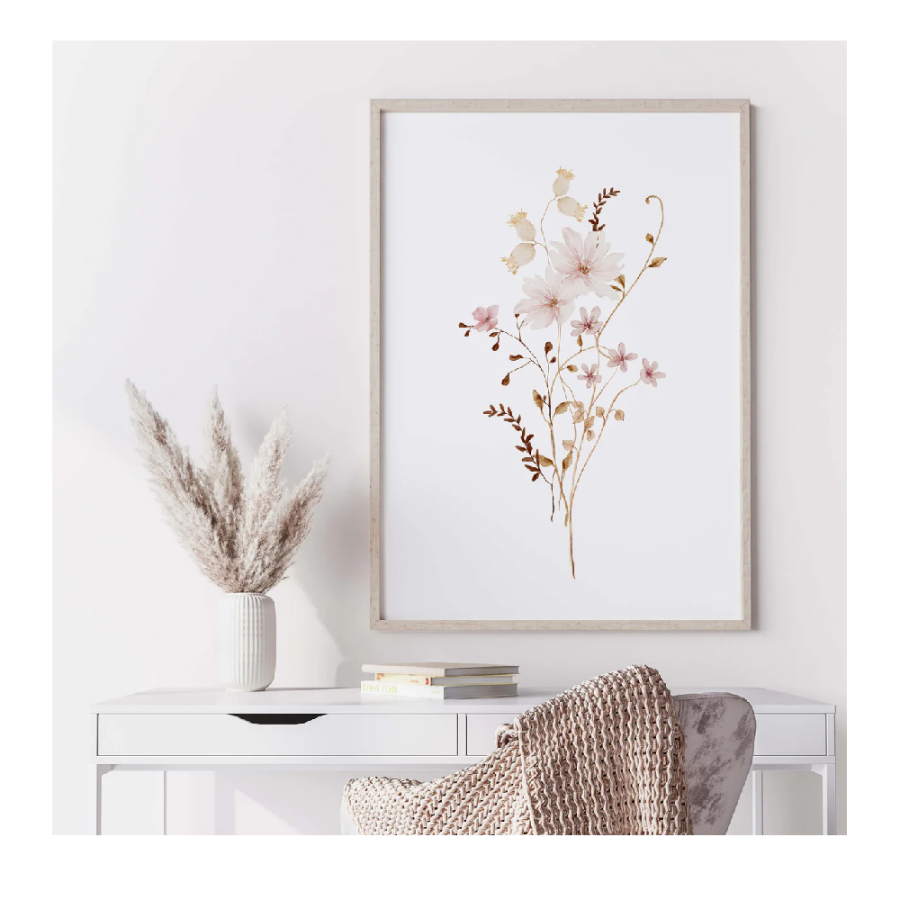 SLIKA SA OKVIROM 40X60CM CVIJEĆE