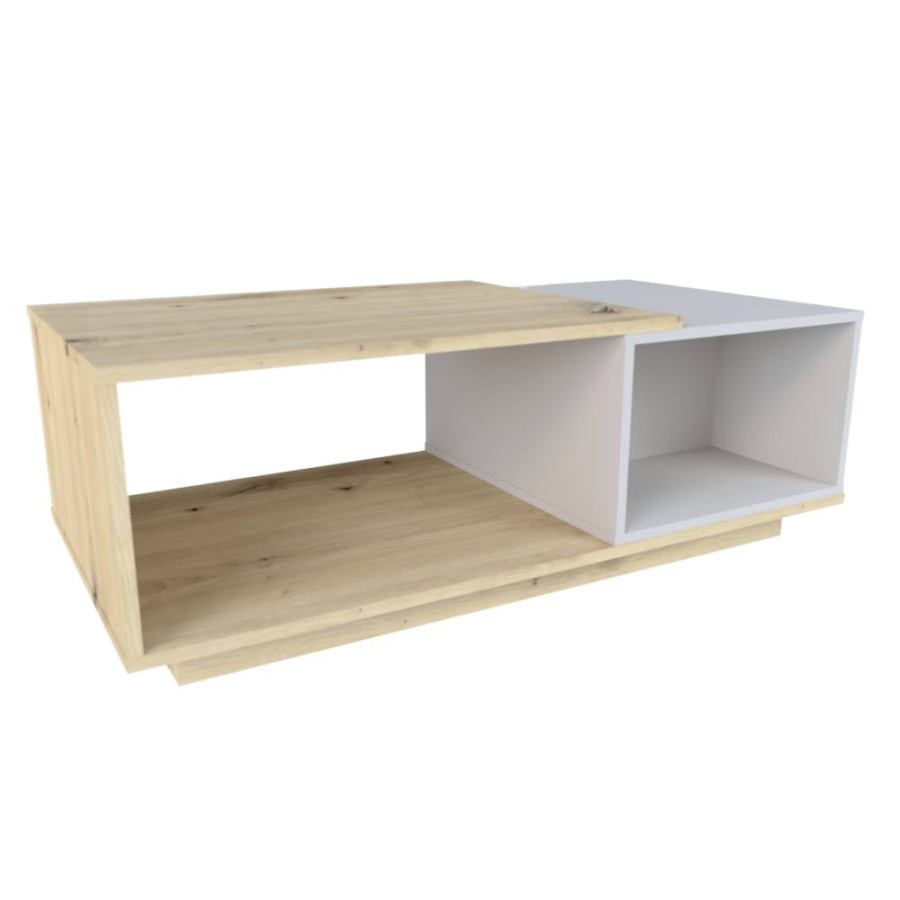 KLUB STO KUBA 120X60X42CM ARTISAN HRAST/CASHMERE