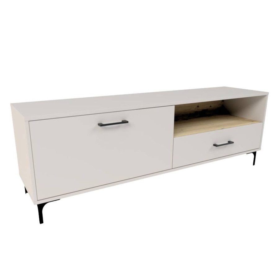 KOMODA LEGRA 1 160X41X55CM ARTISAN HRAST/CASHMERE