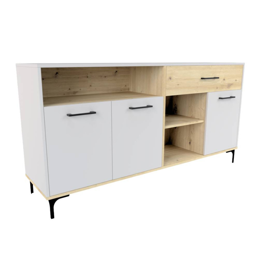 KOMODA LEGRA 2 160X41X83CM ARTISAN HRAST/CASHMERE