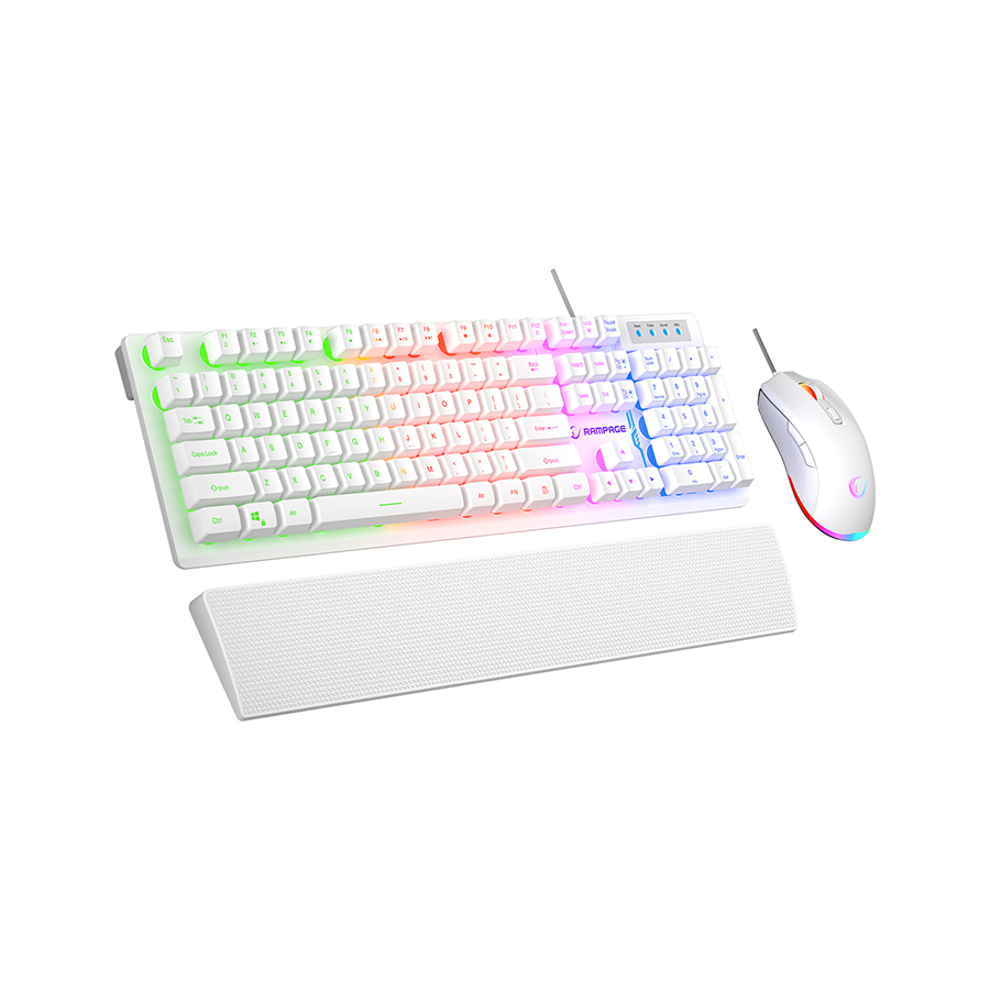 RAMPAGE TASTATURA I MIŠ GAMING KM-RX7 WHITE