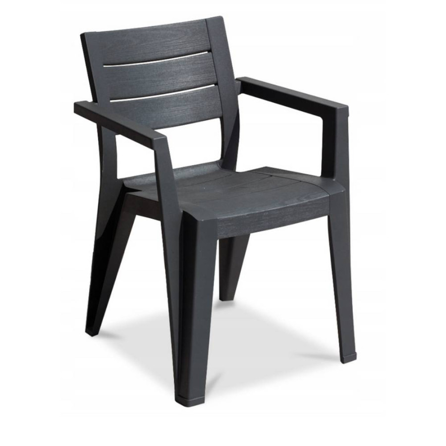 STOLICA ZA VRT 61X58X79CM SIVA JULIE 246188 ALIBERT