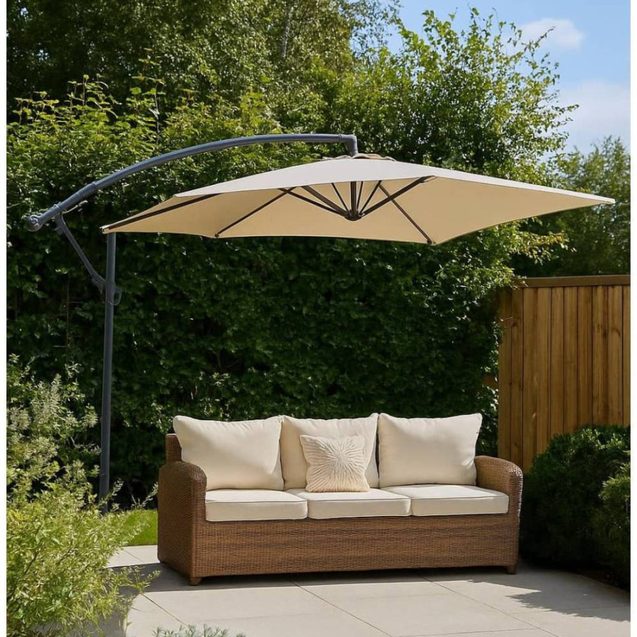 ZGLOBNI SUNCOBRAN FI300CM SVIJETLO SIVI