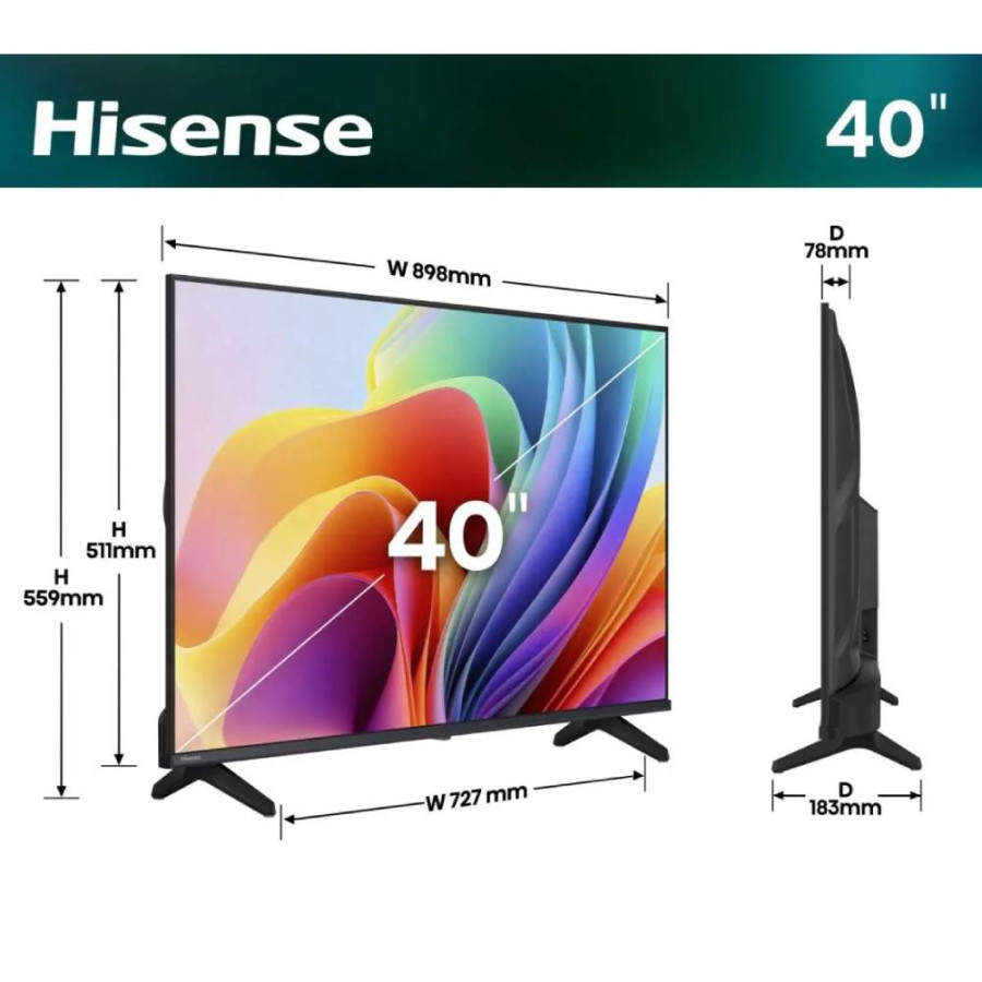HISENSE TV LED 40" 40A4S
