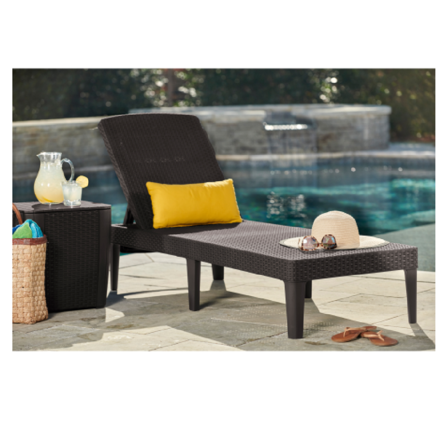 LEŽALJKA 187X58X29CM RATTAN SMEĐA JAIPUR  ALLIBERT